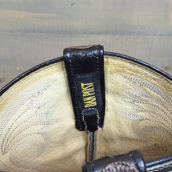 Vintage Dan Post Lizard and Leather Cowboy Boots Size 10 - Picture 6 of 9